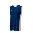 thumbnail image 1 of Camiseta sin mangas Mizuno DryLite National VI para hombre, azul marino y blanco - XS, 1 of 1