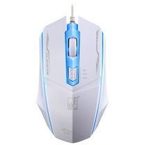 UHUYA Gaming Mouse Light Leopard 199 Wired USB Photoelectric Light Game Mouse Computer Home White