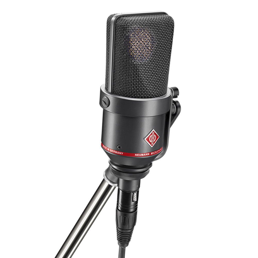 Neumann TLM 170 R Large-Diaphragm Multipattern Condenser Microphone (Black) Bundle with AKG K240 Studio Pro Stereo Headphones and 20' XLR-XLR Cable - image 2 of 9