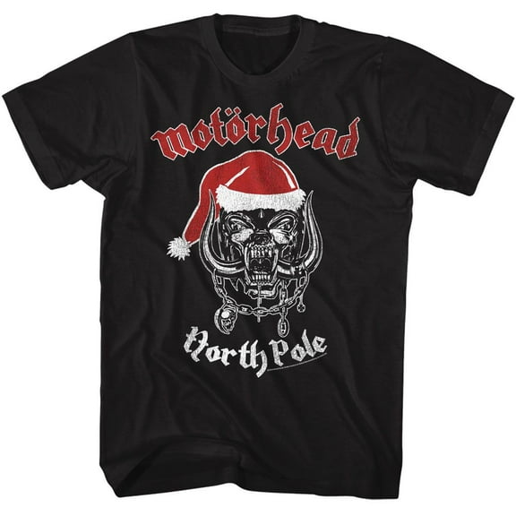 Motorhead North Pole Black Adult T-Shirt