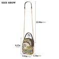 thumbnail image 2 of FORMRS Crossbody Bag for Women Quilted Travel Shoulder Cell Phone Purse with Chain Strap Handbag, Pink Floral Wave, 2 of 7