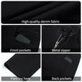 thumbnail image 4 of GINGTTO Men's Black Slim Fit Jeans - Stretch Skinny Denim Pants for Casual & Daily Wear, 4 of 9
