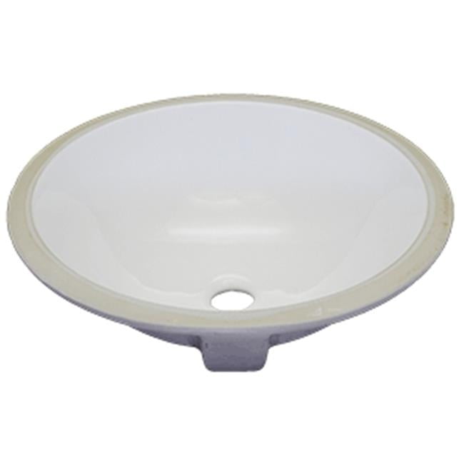CI CH885 Bud Porcelain Oval Undermount Vanity Sink Bisque