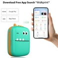 thumbnail image 4 of Mini Thermal Printer Multifunction Portable Sticker Maker Instant Photo Inkless Printing Support BT Connection for Smartphone with 11 Paper Rolls 57mm Compatible with iOS Android System for Picture, 4 of 8