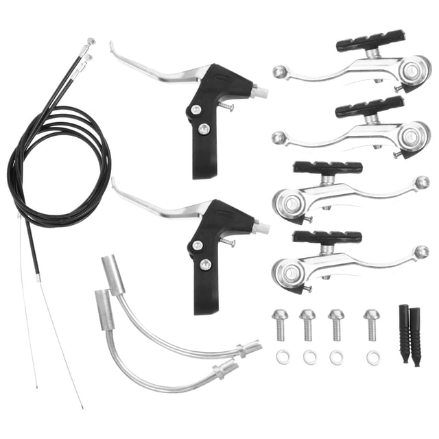 EeaseCA 1 Set Universal Bike V-Brake and Brake Cables Accessories (White)