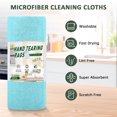 thumbnail image 6 of 50 Packs Microfiber Cleaning Cloth Roll, Tear Away Microfiber Towels, 11.8" x 11.8", Reusable Washable Scratch Free Cleaning Supplies, Ultra Absorbent Dish Rags for Car Home Garage Shop, 6 of 7