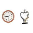 thumbnail image 1 of Reloj de pared de pareja melódica, figura decorativa colgante, adorno para dormitorio, cocina, boda, estantería, decoración de armario del hogar, 1 of 8