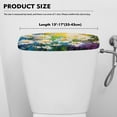 thumbnail image 5 of ZIATUBLE Daisy Toilet Tank Top Cover Oil Painting Toilet Lid Cover Dust Cover Soft Toilet Tank Cover Protector Toilet Tank Covers for Bathroom Replacement Toilet Tank Lid Covers, 5 of 5
