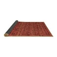 thumbnail image 2 of Ahgly Company Indoor Round Abstract Brown Modern Area Rugs, 4' Round, 2 of 4