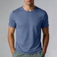 thumbnail image 2 of hoksml Men's Crew Neck Short Sleeve T Shirt Full Mesh Quick Dry Breathable Regular Fit Solid Athletic Top for Gym Running Daily Casual Wear, 2 of 8