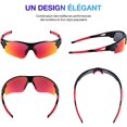 thumbnail image 3 of Gafas de sol deportivas polarizadas para hombre y mujer para bicicleta, ciclismo, motocicleta, conducción, béisbol, montañismo, carrera, pesca, protección UV400, 3 of 5
