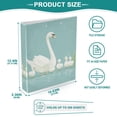 thumbnail image 3 of FORMRS 3 Ring Binder 1.5 inch with Pockets Set of 2 Clip Board 200 Sheets Capacity, White Cartoon Swan, 3 of 8