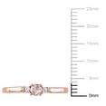 thumbnail image 2 of Everly Women's Morganite Rose Gold Plated Ring, 2 of 6