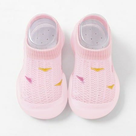 Sock Shoes Anti Baby Grip Socks Walking Shoes Breathable Warm Soft Rubber Sole Cotton Christmas Gifts for Boys Girls 0-6 Months