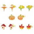 thumbnail image 3 of Langgg Gold Compact And Lightweight 925 Sterling Maple Leaf Stud Earrings Delicate And Eye-catching SCE1244, 3 of 6