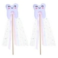 thumbnail image 1 of 2 Pcs Baguette de Fée des Dents Bâton en Forme de Dent pour Enfants Accessoires de Fête Déguisement Performance Baguette de Fée Colorée pour Filles pour Fêtes Festivals et Performances, 1 of 9