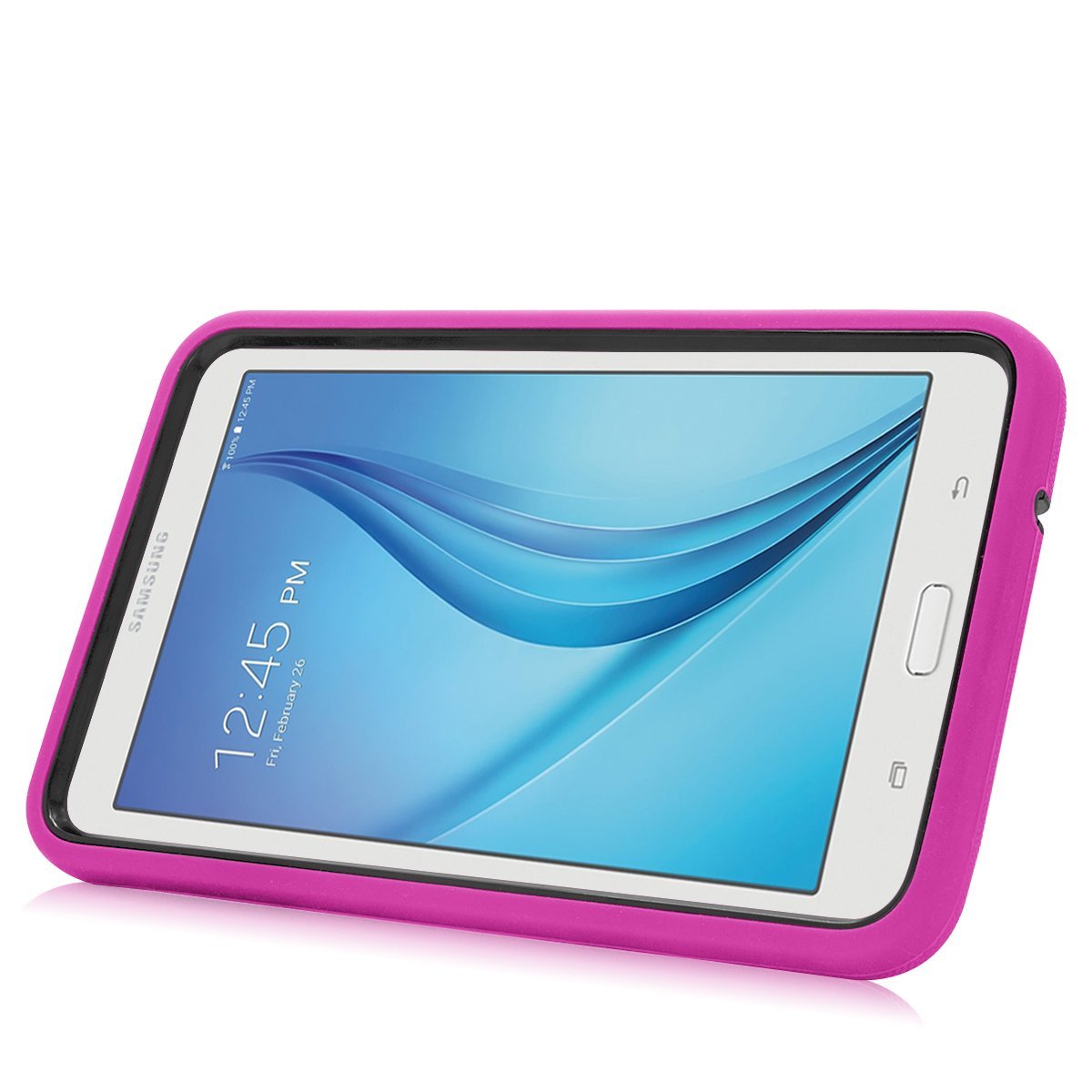 For Galaxy Tab E Lite 7.0 Case , Galaxy Tab 3 Lite 7.0 Case , Mignova Rugged Heavy Duty Kids Friendly Case For Samsung Galaxy E Lite 7.0 / Tab 3 Lite 7.0 SM-T110 / SM-T111 / SM-T113 / SM-T116(Pink) - image 4 of 6