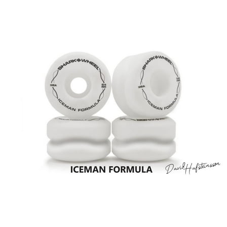 Shark Wheel 54mm, 96a - Pro Signature Wheel - Iceman Formula Skateboard wheels for street/park