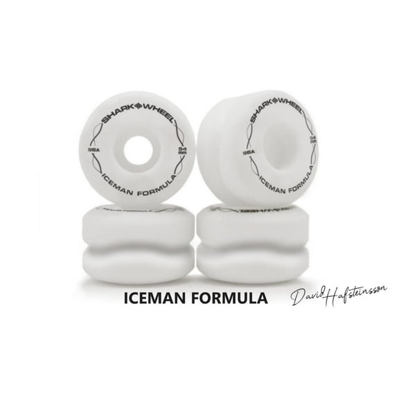 Shark Wheel 54mm, 96a - Pro Signature Wheel - Iceman Formula Skateboard wheels for street/park