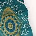 thumbnail image 2 of Simply Daisy Illuminate Polyester Shower Curtain, Teal, 2 of 3