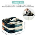 thumbnail image 5 of Swan Travel Portable Earring Organizer Decorative Box Necklace Holder: Square Jewelry Storage for Rings, Earrings, Necklaces, Bracelets, and More - Suitable for Girls and Women, 5 of 6
