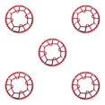 thumbnail image 3 of Ruiboury 1/2/3/5 Anneaux de Chaîne Ronds Pièces Vélo 104BCD Roue Dentée Rouge 50T 5 Pcs, 3 of 6