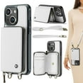 thumbnail image 1 of For Iphone 15 Plus Jeehood C22 Series Zipper Wallet Leather Phone Case With,iPhone 13 Pro, 1 of 6
