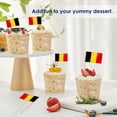 thumbnail image 4 of Palillos con bandera de Bélgica AhfuLife, 200 piezas, para fiestas, 4 of 7