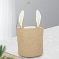 thumbnail image 3 of Easter Bags, Egg Hunting Bunny Ear Baskets Jute Burlap Reusable Tote Bags for kids DIY Blank Gift Tote Bags, 3 of 5