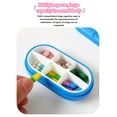 thumbnail image 3 of Wisolt Pill Organizer,6 Compartments,Pill Shape,Moisture Proof,3 Day Pill Box,Green 3 Pcs, 3 of 5