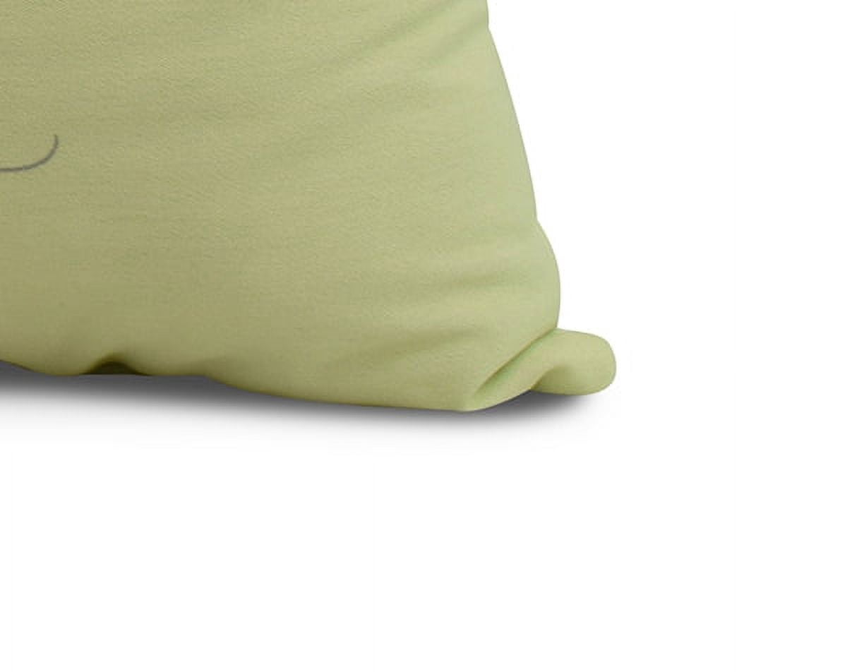 Simply Daisy, 26 x 26 inch, Martini Glass Happy Hour Geometric Print Pillow, Light Green