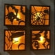 thumbnail image 3 of Pared De Lámpara De Madera Con Patrón De Gato Y Murciélago De Bruja Con Luz De Madera Led De Halloween Para Decoración De Fiestas seitruly HA045048-03, 3 of 6