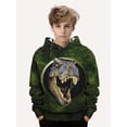 thumbnail image 5 of Sudaderas con capucha con estampado de animales y dinosaurios en 3D para niños y niñas, sudaderas con capucha unisex de estilo Harajuku, ropa de moda para niños, abrigo, 5 of 5