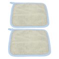 thumbnail image 3 of 2 Pcs Nylon Bath Cloth Fine Mesh Multifunctional Dual Sided Exfoliating Deep Cleaning Bath Cloth Face Towel Blue, 3 of 14