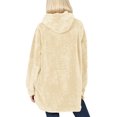 thumbnail image 2 of KOGMO Women's Soft Faux Fur Hoodie Sweater with Kangaroo Pockets, 2 of 4