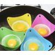 thumbnail image 1 of Tazas de silicona para escalfar huevos con soportes de anillo, para cocinar huevos en microondas o estufa, sin BPA, paquete de 4, 1 of 4
