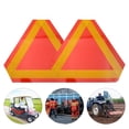 thumbnail image 3 of 2pcs Triangle Réflecteur pour Signe d'Avertissement de Triangle de Voiture Signe de Véhicule en Mouvement Lent, 3 of 7