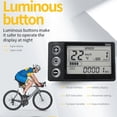 thumbnail image 4 of 24V-60V S866 Controller Panel Dashboard Waterproof Electric Bike LCD Display for Electric E-Bike Scooter(SM Plug),1 x LCD Display,Black, 4 of 8