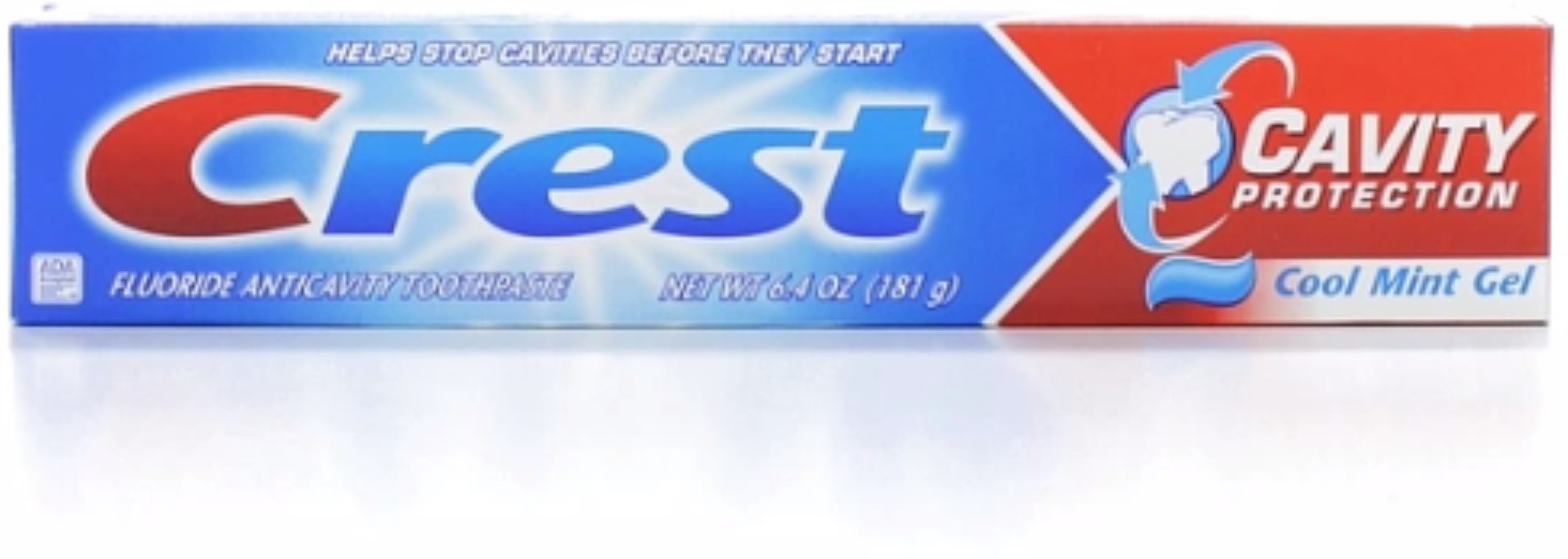 Crest Toothpaste Gel Cool Mint 6.40 oz (Pack of 4)