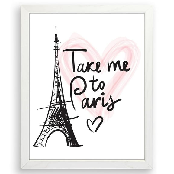 Aaheei Paris Wall Art Print | Eiffel Tower Decor | Room Décor Aesthetic | Inspirational Wall Art | Bedroom Wall décor