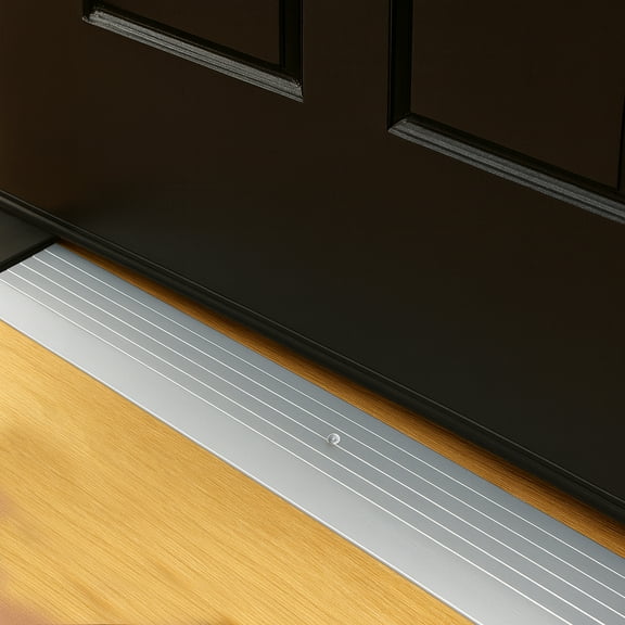 AUQ 4 FT - 3" Wide x 3/8" Corrugated Aluminum Threshold