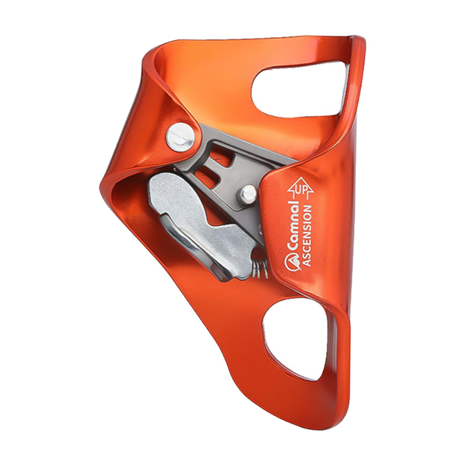 Rock Climbing Chest Ascender Rappelling Equipment, Nonslip Ascending Rigging Clamp Abdominal Riser for Caving, Tree Arborist, 10-13mm Ropes Orange