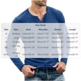 thumbnail image 3 of Men's Henley T‑Shirt Long Sleeve, Solid Vintage Athletic Muscle Fit Shirt Button Placket Tee for Gym Sport Business Casual Daily Wear, 3 of 6