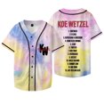 thumbnail image 1 of Koe Wetzel 9 Lives Album Merch Veste de Baseball T-Shirts Unisexes Mode Décontractée Manches Courtes Tee, style 8,TG, 1 of 5