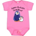 thumbnail image 3 of Inktastic Happy Birthday, Grandma- Cute Penguins Boys or Girls Baby Bodysuit, 3 of 5