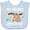 AE-Light Blue, variant on Inktastic My Nonna Loves Me with Sloth and Hearts Boys or Girls Baby Bib