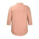 thumbnail image 5 of Camisas Para Mujer Cuello en V Color Sólido Tubo Abierto Botón Moda Casual Retro Manga 3/4 Camiseta Tops Blusa Odeerbi  ODB128383, 5 of 7