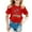 Red, variant on BOOMNY Toddler Girls Tee Shirts Casual Hawaiian Coconut Tree Island Printed Short Sleeve Crew Neck Soft Loose Fit Tshits Suitable For Dailywear 18-24 Months
