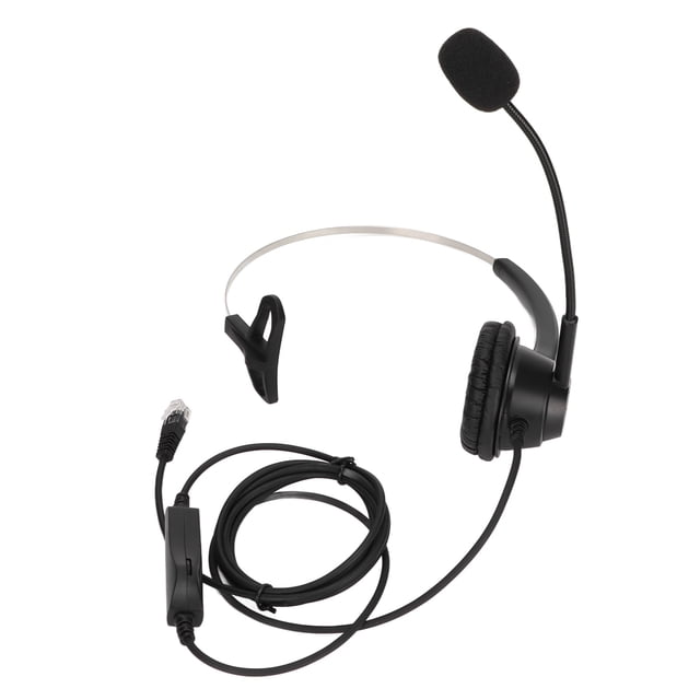 Call Center Headset, RJ9 Business Headset Clear Dialogue With Microphone For Customer Service