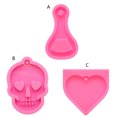 thumbnail image 2 of Techinal Heart Skull Bottle Opener Shape Keychain Silicone Mold DIY Pendant Resin Mold, 2 of 15